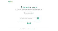 Desktop Screenshot of company.fdadance.com