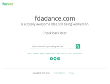 Tablet Screenshot of company.fdadance.com