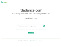 Tablet Screenshot of gallery.fdadance.com